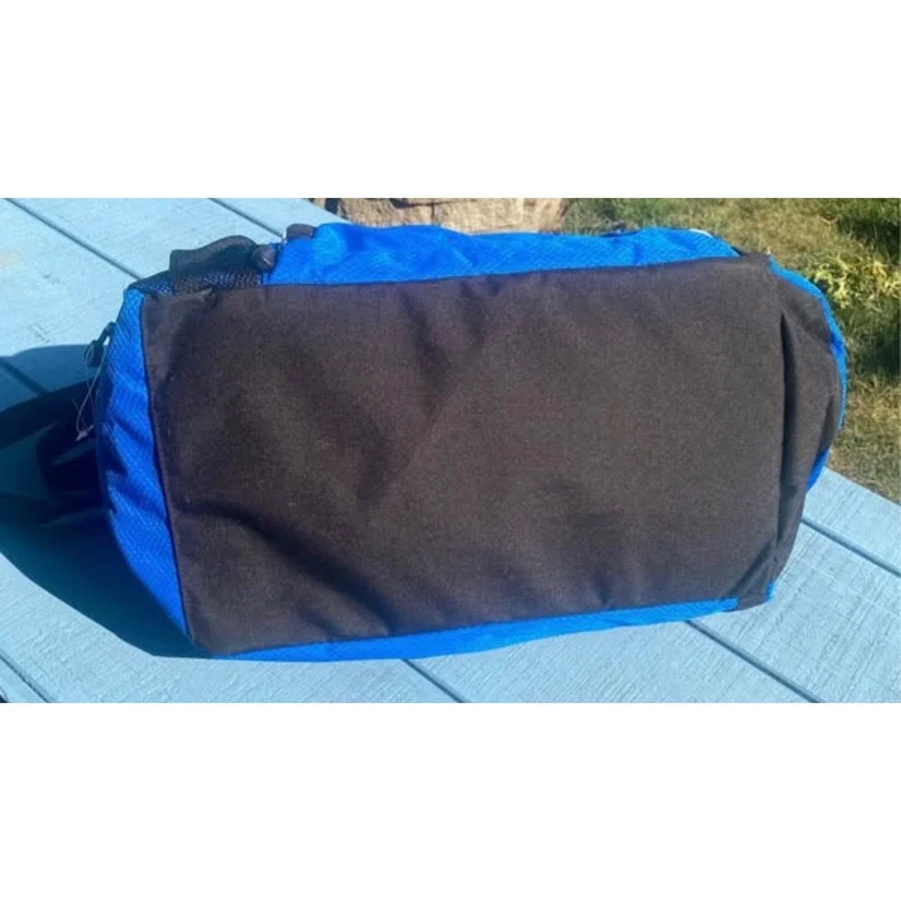 High Sierra Ringleader Blue Black Duffel Bag 64183 Shoe Compartment 30L